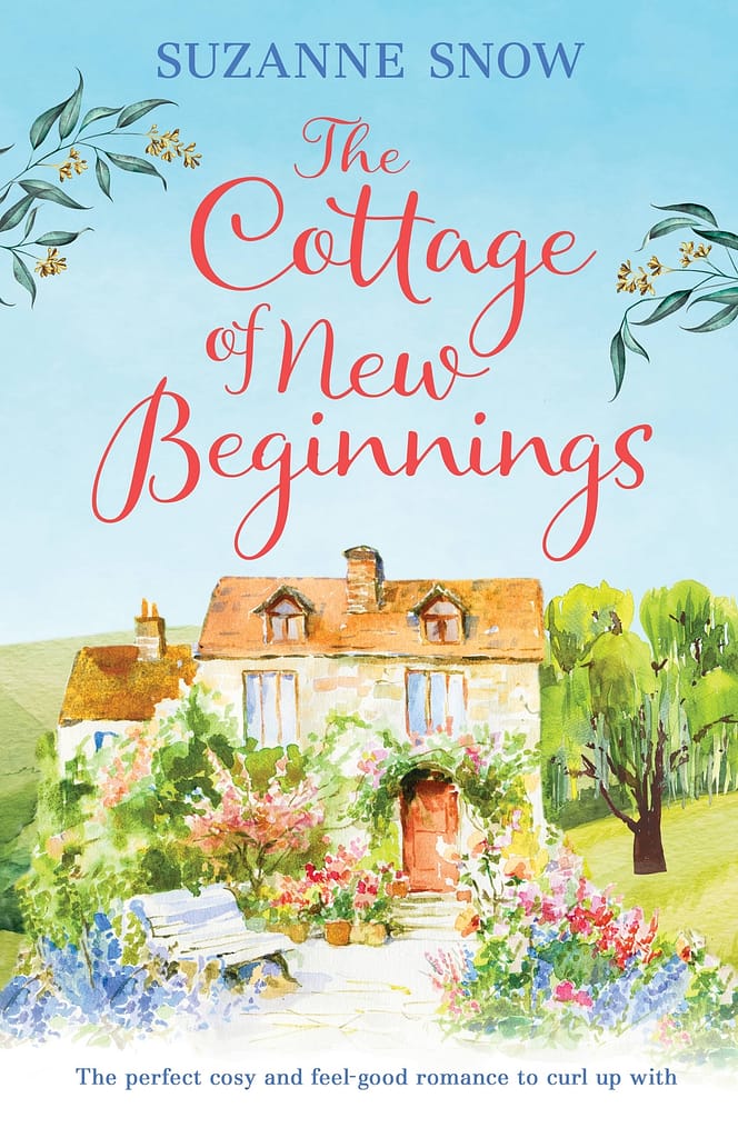 romantic books, romantic fiction, the cottage of new beginnings, cover, suzanne snow